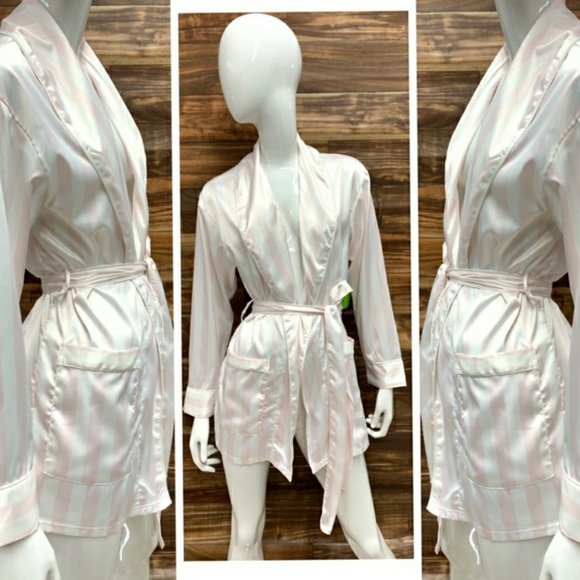 🔥 Sam Edelman | Satin Jacket Robe - Picture 1 of 4